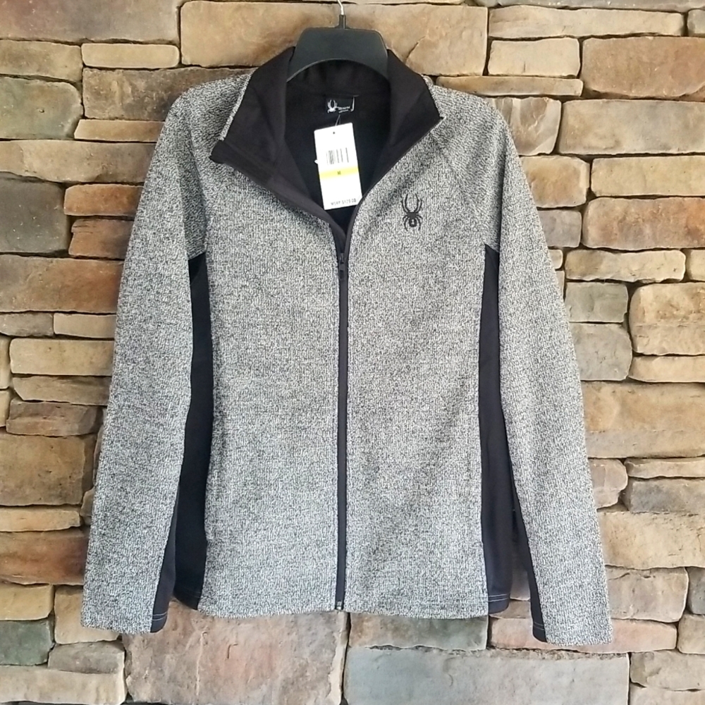 Spyder Men's Full Zip Sweater / Jacket Gray. New with Tags